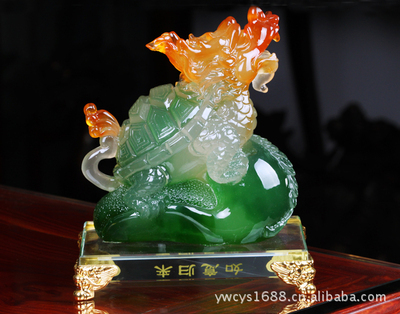 招財(cái)納福，如意歸來(lái)——熱銷仿玉樹(shù)脂工藝品龍龜貔貅鑒賞